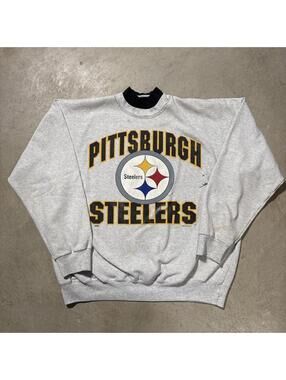 Vintage 90s Dodger Pittsburgh Steelers NFL Crewneck Sweatshirt Mens XL